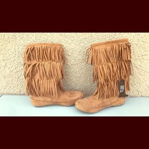 Never worn light brown Moccasins!